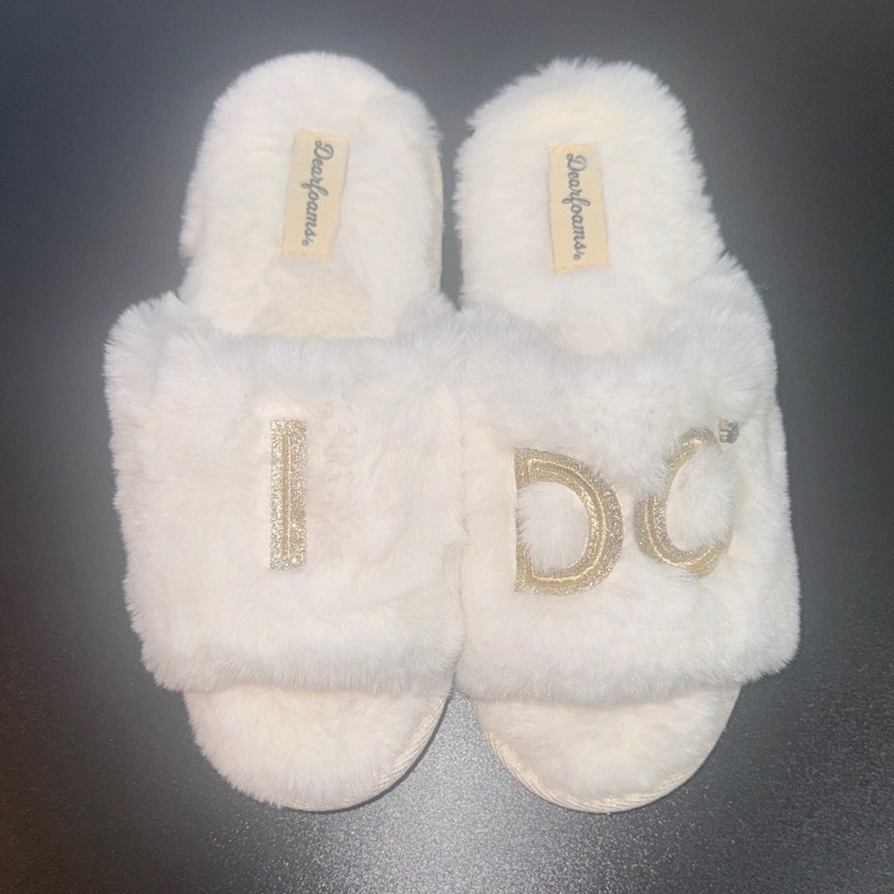 I DO - bride slippers